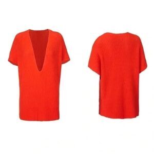 Cabi | Ruby Pullover Knit V Neck Short Sleeve Sweater | M